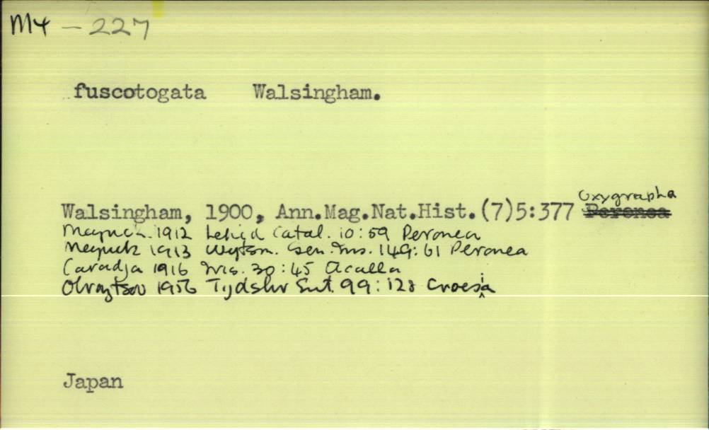 front of card